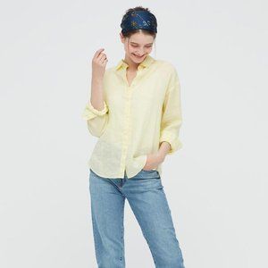 Uniqlo Long-sleeve Linen Shirt